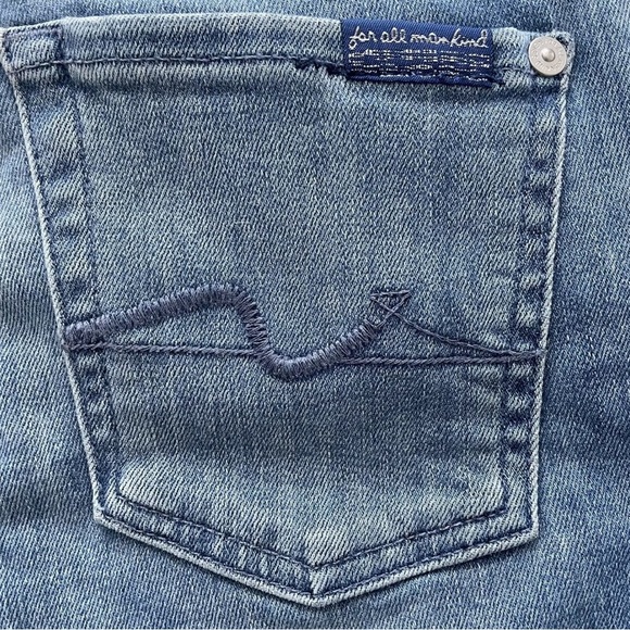 Authentic 7 For All Mankind Kimmie Cropped sz 25 - Picture 2 of 10
